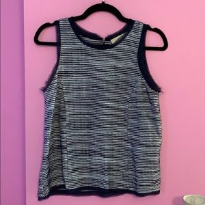 Anthropologie tank women’s S navy and white